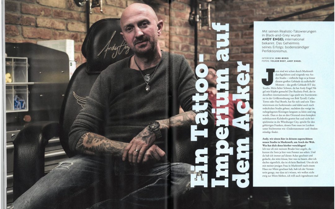 Andy Engel im TätowierMagazin – Ausgabe 3 – 2017