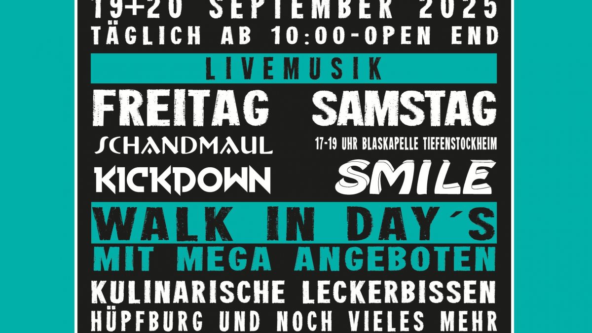 Programm für die 30 Jahre Jubiläumsfeier